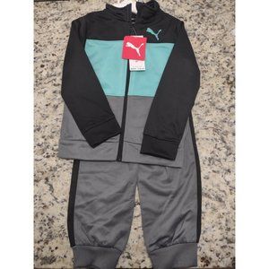 Puma Kids 2 Piece Set Size 2T NWT Black Gray Blue Turquoise Same Day Shipping